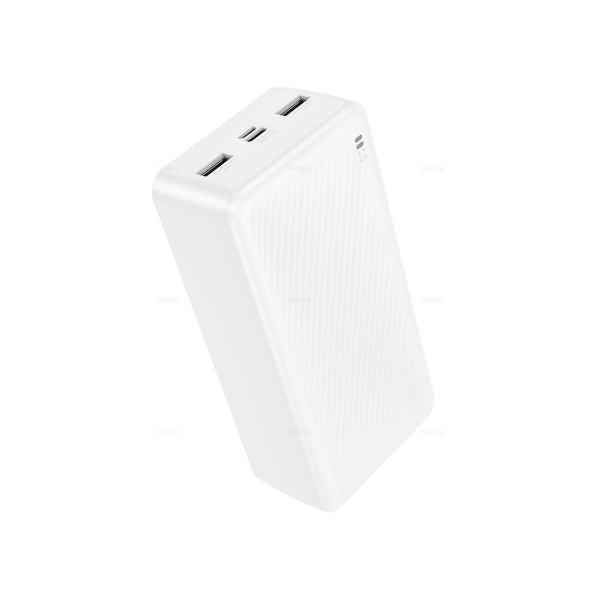 Аккумулятор внешний Borofone BJ55B Graceful, 30000mAh, пластик, 2 USB выхода, цвет: белый (1/24)