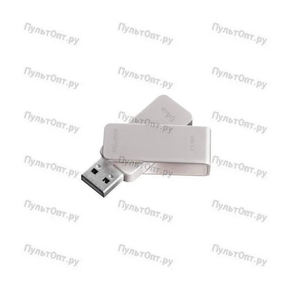 USB 3.0 64GB Smart Buy M1 серый металлик