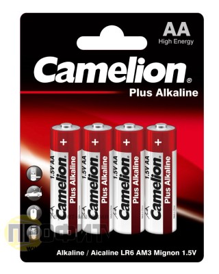 Батарейка Camelion Plus LR6 AA BL4+2 Alkaline 1.5V (6/72/432)