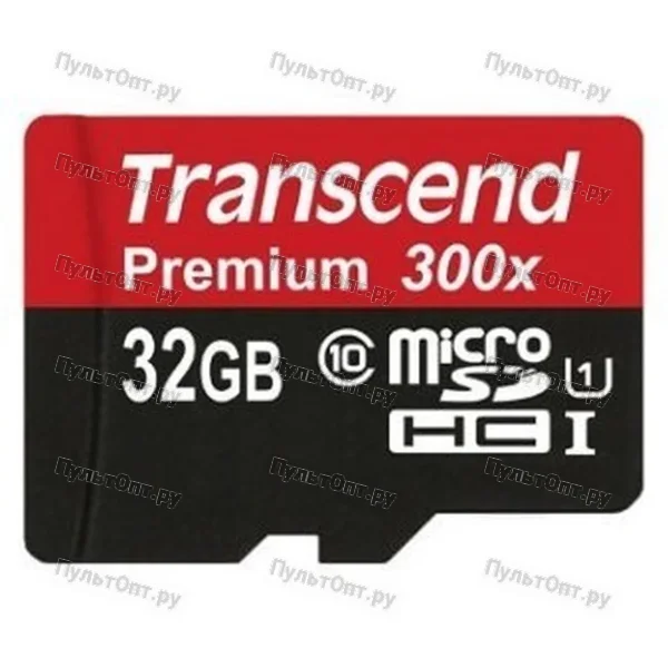 MicroSD 32GB Transcend Class 10 UHS-I (300x) без адаптера
