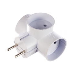 Разветвитель Фотон АМ 6-3Т 3 розетки 6A Б/З белый (1/20/120)