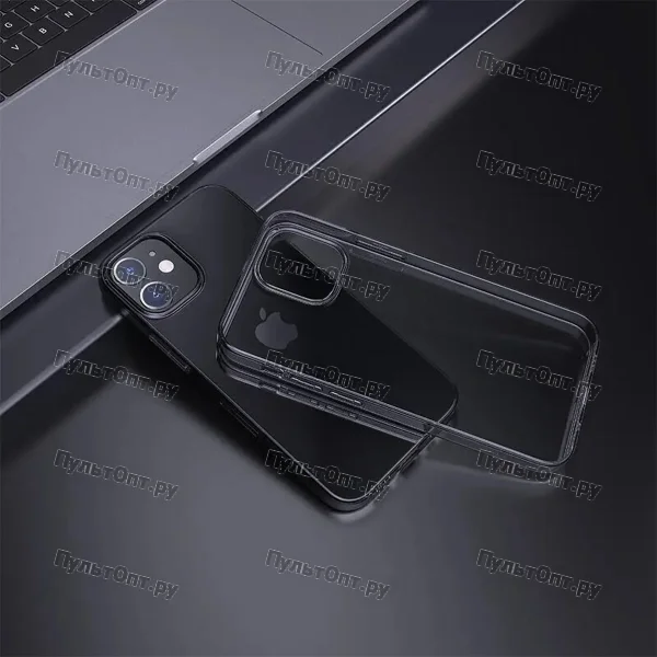 Чехол Hoco Light series TPU case for iPhone12 mini (прозрачно-темный)