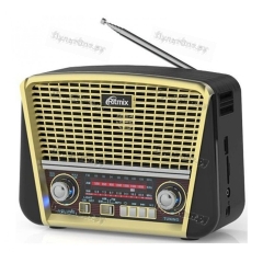 Радиоприёмник Ritmix RPR-050, (ФМ/КВ/СВ),AUX вх,MP3,воспр.microSD,SD,USB флэш, золотой (1/20)