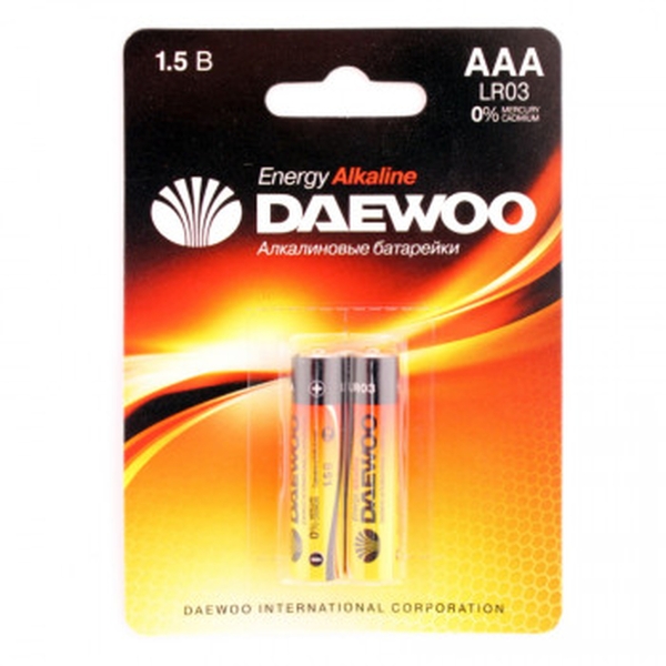 Эл. пит. AAA alkaline BL02 Daewoo HIGH Energy (20)