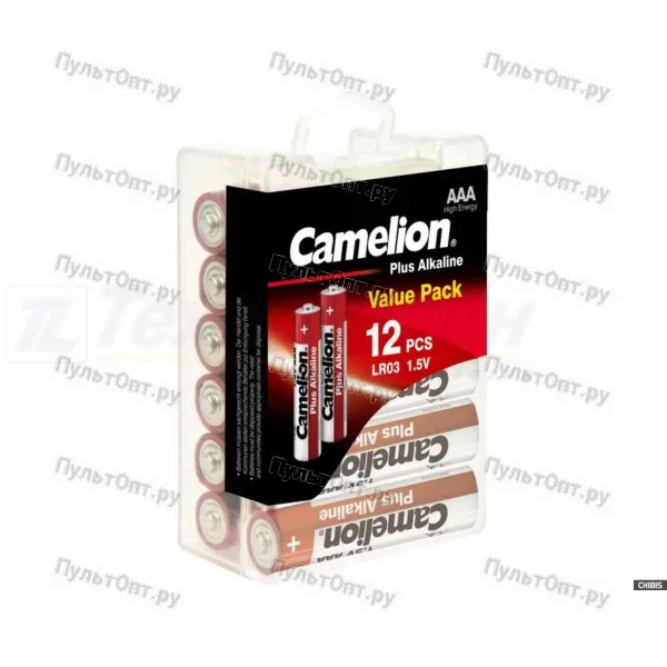 Эл. пит. AAA alkaline BOX12 Camelion Plus (12/288)