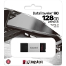 USB 3.0 128GB Kingston DataTraveler 80 чёрный/серебро
