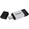 USB 3.0 128GB Kingston DataTraveler 80 чёрный/серебро