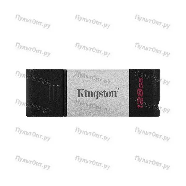 USB 3.0 128GB Kingston DataTraveler 80 чёрный/серебро