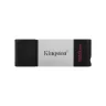 USB 3.0 128GB Kingston DataTraveler 80 чёрный/серебро
