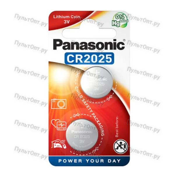 Эл. пит. CR2025 BL1 Panasonic Power Cells (1/12)