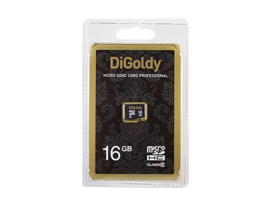 MicroSD 16GB DiGoldy Class 10 без адаптера