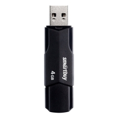 Флеш-накопитель Smartbuy Clue 4GB USB2.0 пластик черный