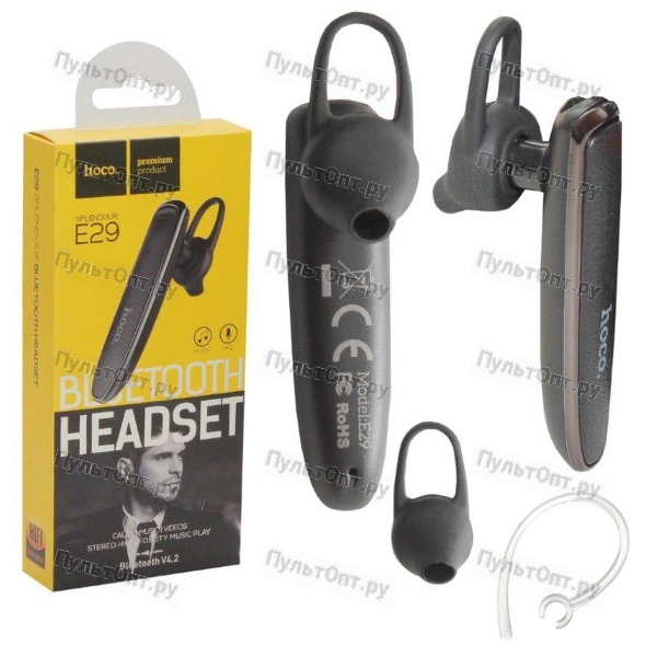 Гарнитура bluetooth Hoco, E29, Splendour, чёрный