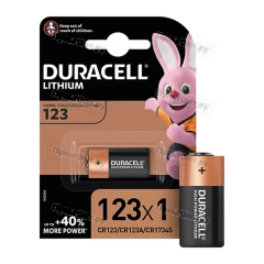 Батарейка Duracell CR123A BL1 Lithium 3V (1/10/50)