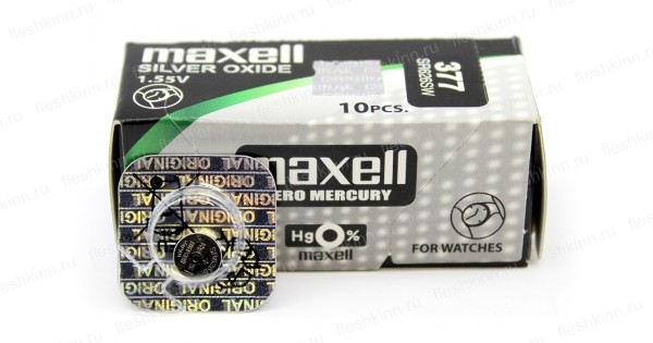 Эл. пит. 376/377 BOX10 Maxell (1)