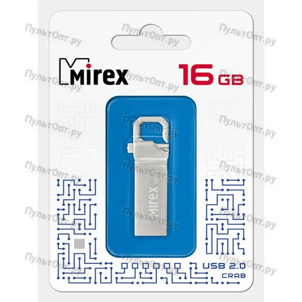 USB 16GB Mirex CRAB (ecopack) металл