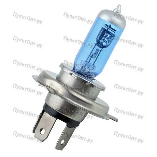 Автолампа Эра H4 12V 55W +110% P43t BL