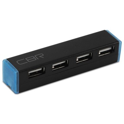 HUB CBR USB-концентратор CH 135, черный, 4 порта, USB 2.0. (1/100)