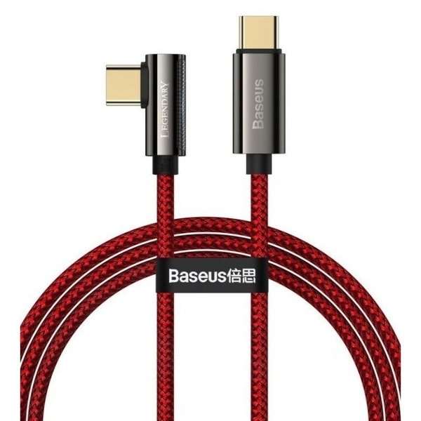Кабель Type-C - Type-C Baseus CACS000609 Legend series, 1.0м, круглый, 3,0А, нейлон, PD100W, цвет: к