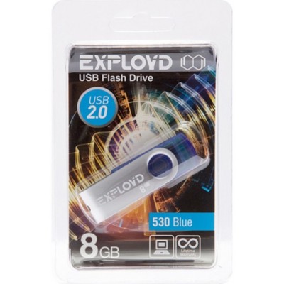 USB 8GB Exployd 530 синий