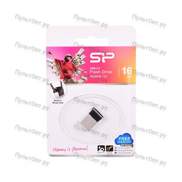 USB 16GB Silicon Power Touch T35 серебро