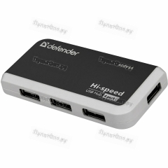 USB-Хаб Defender Quadro Infix 4USB USB2.0 черный (1/100)