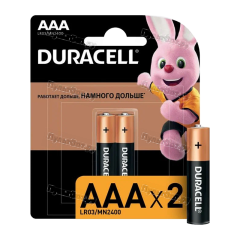 Батарейка Duracell Basic LR03 AAA BL2 Alkaline 1.5V (2/20/24)