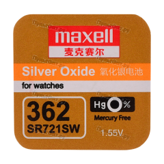 Батарейка Maxell 361/362 BL1 Silver Oxide 1.55V 0%Hg (1/10/100)