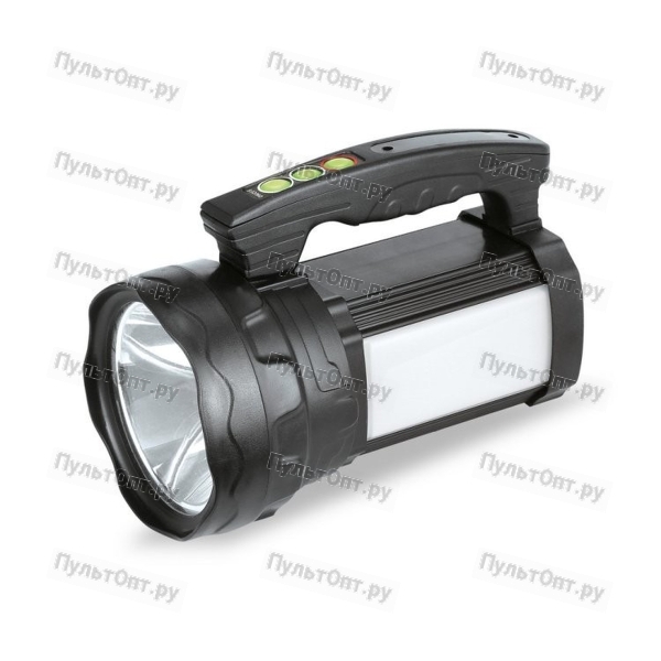 Фонарь Smartbuy SBF-503-K аккумуляторный, прожекторный, 10W+3W боковой светильник, черный