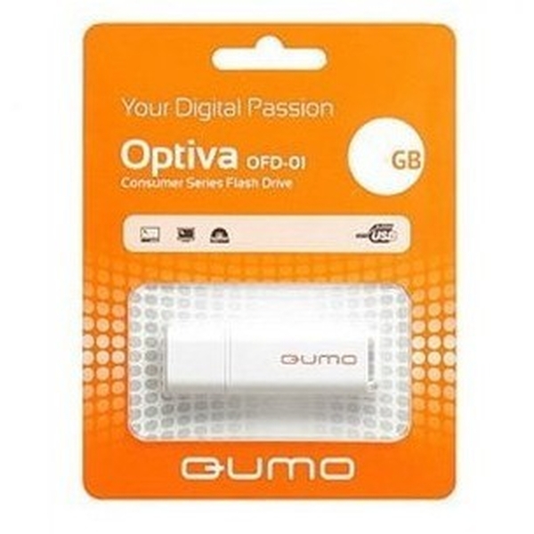 USB 64GB Qumo Optiva 01 белый