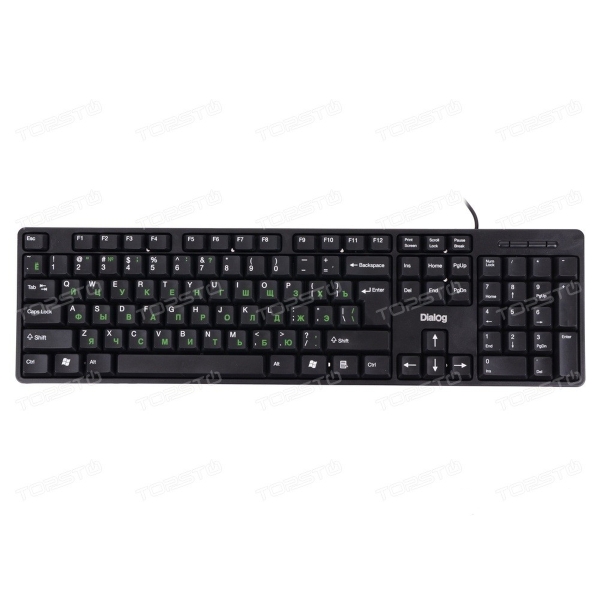 Клавиатура Dialog KS-030P, черная, PS/2