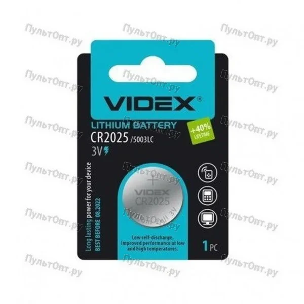Эл. пит. CR2025 BL1 Videx (24)