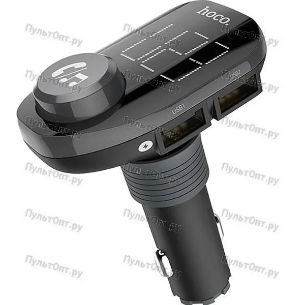 Модулятор FM Hoco E45 2USB microSD bluetooth 4.2 черный