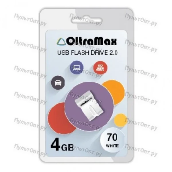 USB 4GB OltraMax 70 белый