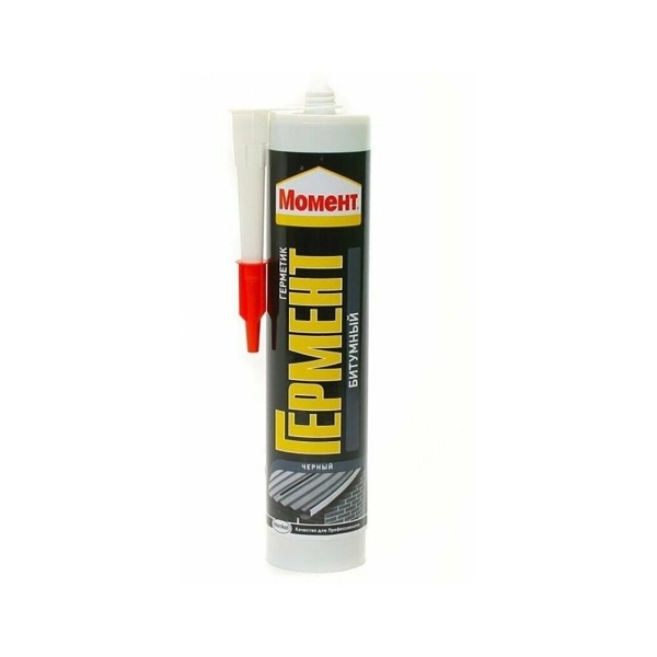 Герметик Момент ГЕРМЕНТ 300мл силиконовый битумный черный (1/12)