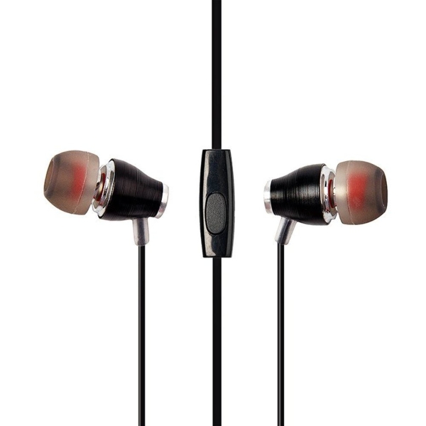 Наушники внутриканальные Hoco M28, Ariose, микрофон, кнопка ответа, кабель 1.2м, чёрный (1/18/