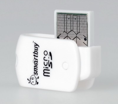 Картридер Smartbuy MicroSD, белый (SBR-706-W) (1/20)