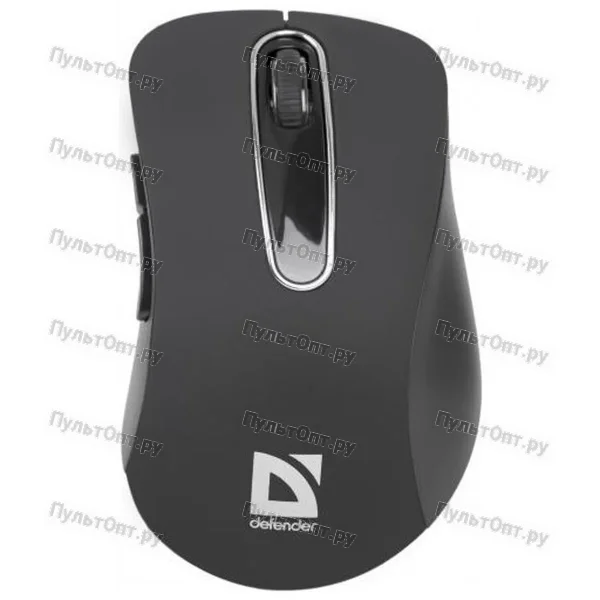 Мышь Defender Datum MM-075, чёрная, беспроводная