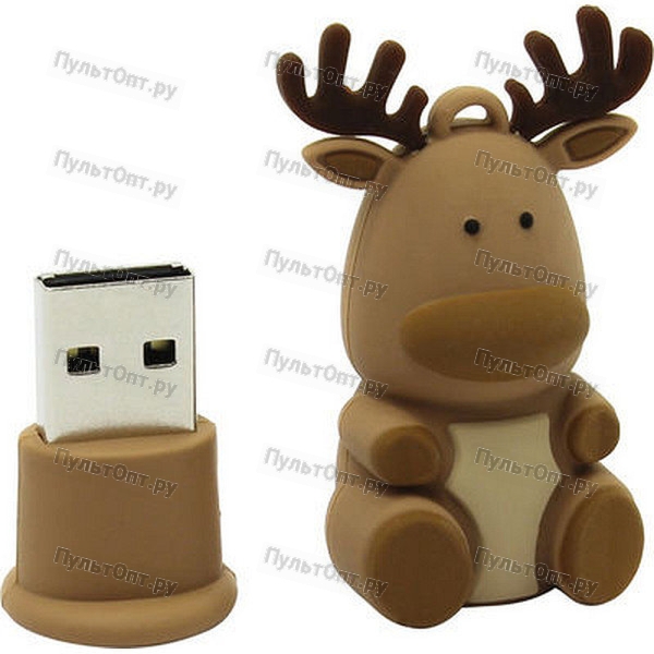 USB 16GB Smartbuy Wild series Олень касабланка-Q коричневый