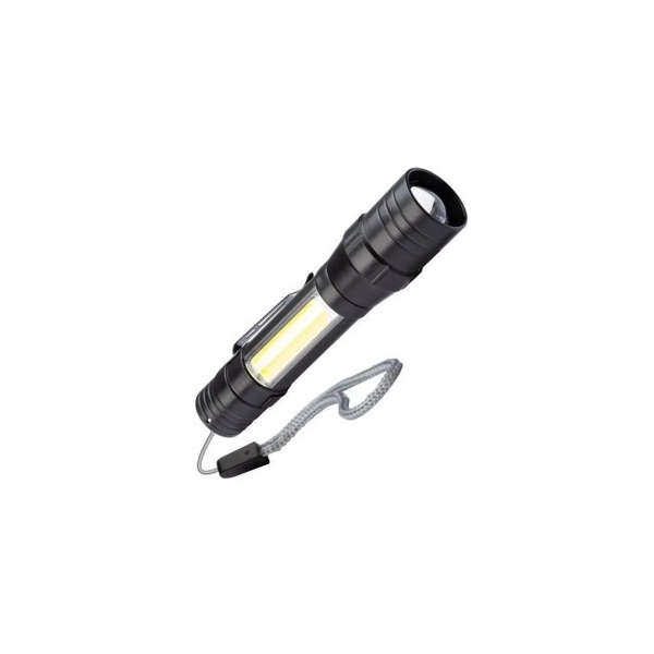 Фонарь универсальный Космос 113Lit 5W LED+COB от аккумулятора IP53 3 режима+ZOOM черный (1/72/144)