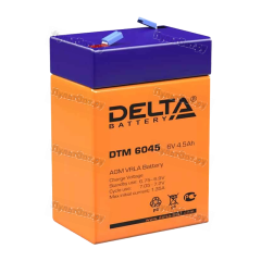 Аккумулятор свинцово-кислотный Delta DTM 6045 6V 4.5Ah (1/20)