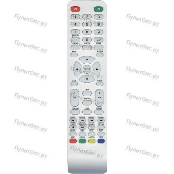 Пульт DEXP CX507-DTV (CX508-DTV) белый (оригинальный)
