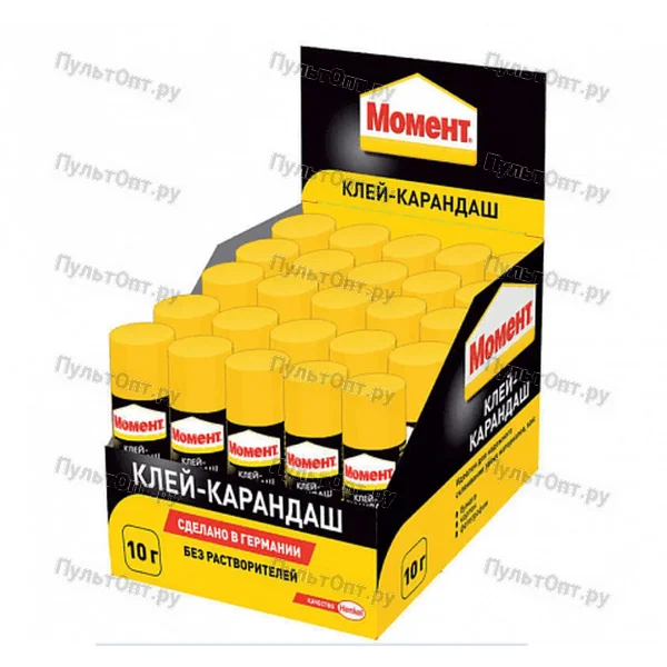 Момент Клей-карандаш 10 г, ШОУ БОКС (25)