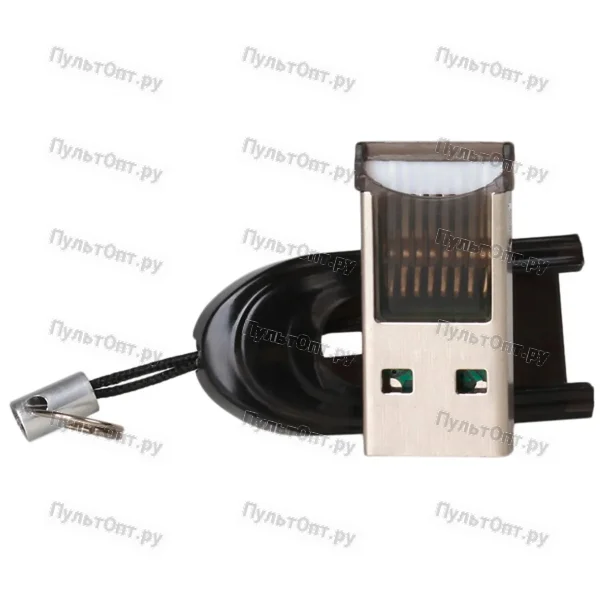Картридер Smartbuy 710 USB2.0 microSD черный (1/20)