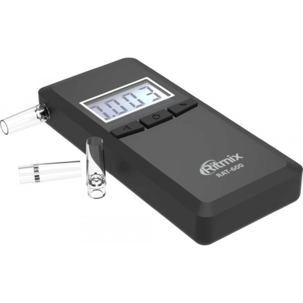 Алкотестер Ritmix RAT-600 С Э/Х датчиком, черный