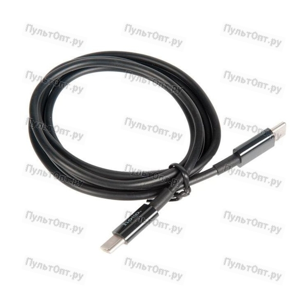 Кабель Hoco X23 Type-C (m)-Type-C (m) 1.0м 3.0A силикон черный (1/46/276)