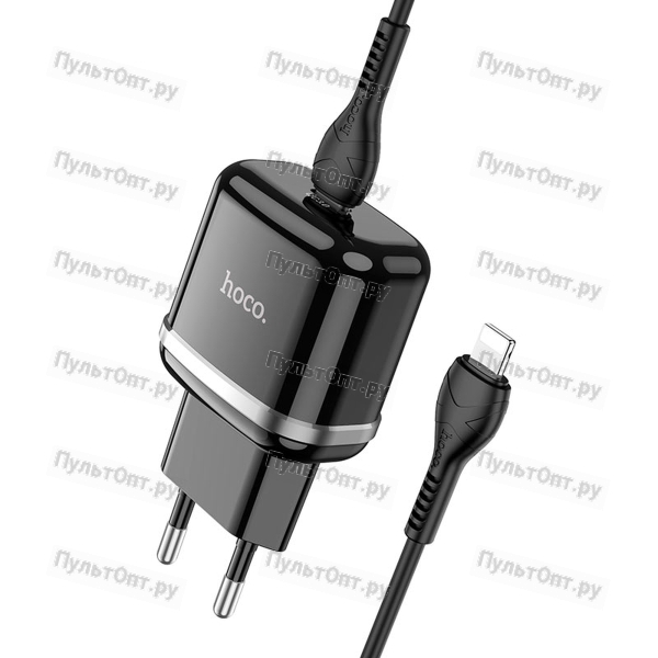 Блок питания сетевой 1 Type-C Hoco N24, Vicnarious, 3000mA, QC3.0, QC2.0, FCP, SCP, AFC, PD3.0, кабе