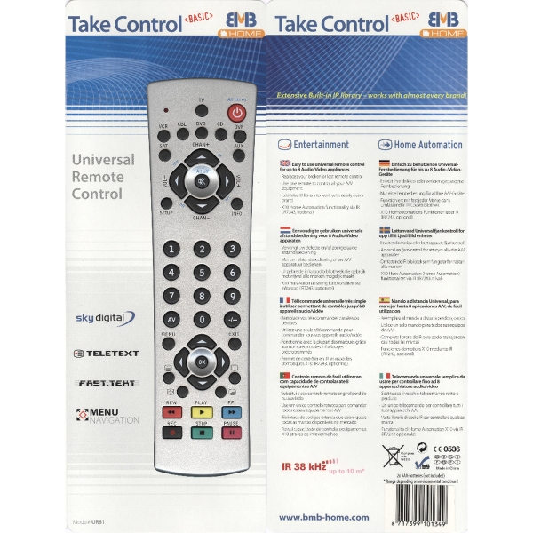 Универсальный пульт Master Take Control UR81