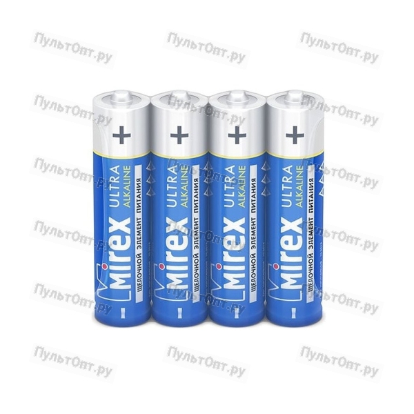 Эл. пит. Mirex LR03 / AAA 1,5V 4 шт (4/40/1000), shrink