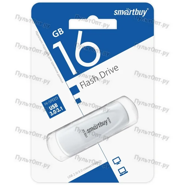 USB 3.1 16GB Smart Buy Scout белый